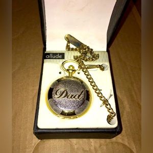 Pocket Watch - Allude "The Greatest Dad" Gold/Silver tone